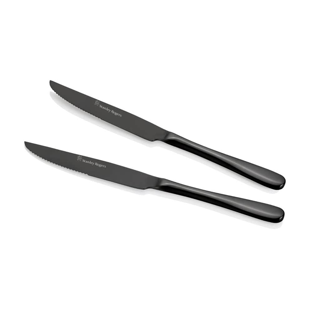 Albany Onyx Steak Knives 6 Piece Set Stanley Rogers