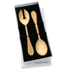 Albany Gold Salad Servers 2 Piece Set