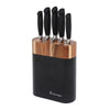 Black Oval 6 Piece Knife Block