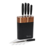 Black Oval 6 Piece Knife Block