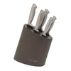 Modern Steel Metallic Mocha 6 Piece Knife Block