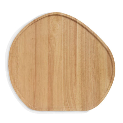 Wooden Serving Platter Round Large