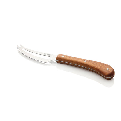 Pistol Grip Acacia Slotted Soft Cheese Knife