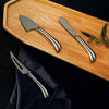 Pistol Grip Stainless Steel 3 Cheese Knife Piece Set