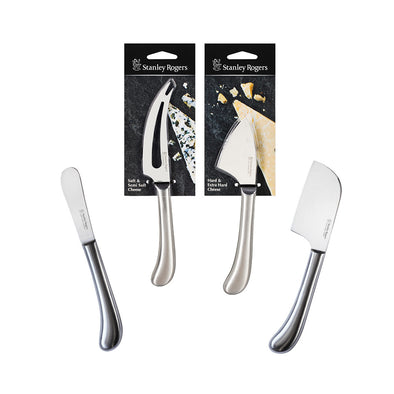 Stainless Steel Cheese Knives 4 Piece Bundle
